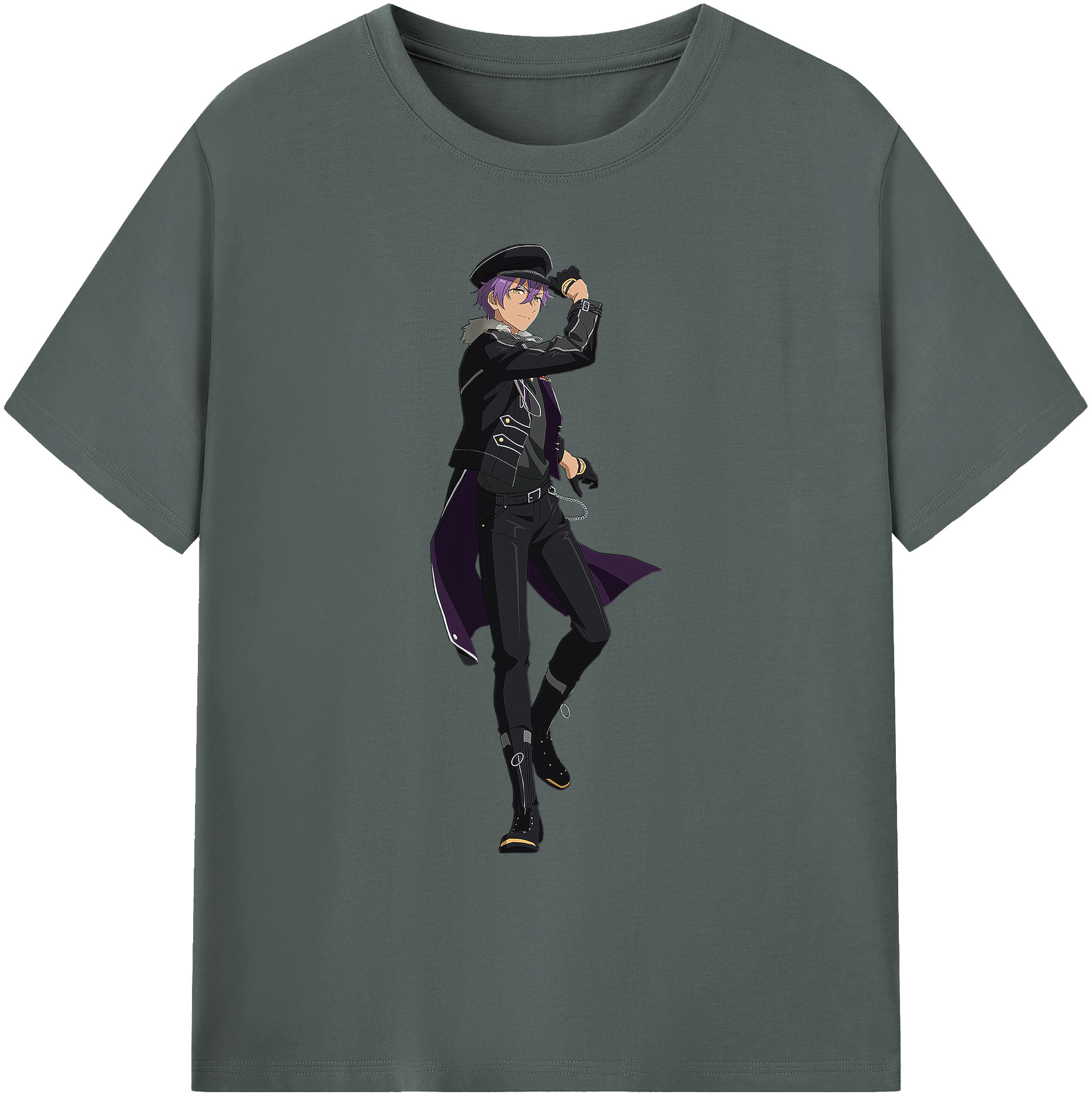 （画像用） あんさんぶるスターズ! Ensemble Stars 綿100％ メンズ半袖Tシャツ｜肌触りやわらか＆通気性